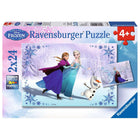 Ravensburger Frozen Sisters Always 2 x 24-Piece Puzzles-Ravensburger kids puzzles have large, durable pieces little hands can easily hold for lots of repeat amusement.