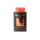 Champs Leather RFID Smart Tap Wallet - Khaki-Pay with confidence with the framed tap pocket and tab pull-up