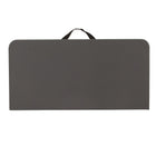 Flash Furniture 34" Square Bi-Fold Dark Grey Plastic Folding Table with Carrying Handle-Seats up to 4 Adults