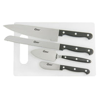 Clauss 5-Piece Breakroom Knife Set with Cutting Board, (18633)-Perfect for Workplace Celebrations and Meals