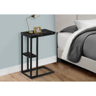 Monarch Specialties 3674 Accent Table - 25"H/Black Marble/Black Metal-Assembly required: Illustrated instructions and all hardware are provided for convenience (additional tools may be needed)