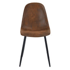 FurnitureR Dining Side Chair - Suede Vintage - 4 Pack-Chairs are lightweight but sturdy and look great even in small apartments