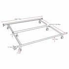 CorLiving BAL-201-F Adjustable Queen or King Metal Bed Frame, Black-Durable heavy duty steel construction