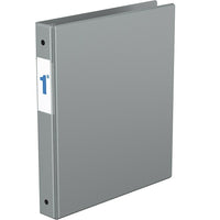 Davis Group Essential Binder, 1.0" Round Ring, Grey-Economy 3 Ring Binder, Grey, 1" Round Ring, holds up to 200 sheets of paper