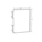 Azar Two-Sided Acrylic Sign Holder With Pegboard Grippers, 8.5" x 11", 10 Pack (103314)-Clear Acrylic