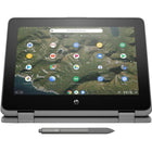 HP Chromebook X360 11.6" 2-in-1 Touch Refurbished Laptop - Intel Celeron N4000 - 32 GB EMMC - 4 GB RAM - Chrome OS - Grey-Fast Storage & Memory: With a 32GB eMMC and 4GB of RAM, enjoy quick boot times and snappy application launches, along with ample storage space for your files and documents