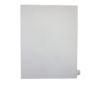 Mark Maker Legal Exhibit Index Tab White Single Tabs, 1/26th Cut, Letter Size, No Holes, Letter Z, 25 Pack-White Single Tabs, 1/26th Cut