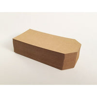 Wamaco Kraft Tag - 3 3/4" x 1 3/4" - 1000 Pack-Card stock