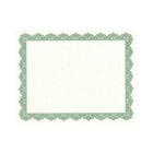 Geographics Award and Recognition Certificates, Fine Parchment, 8-1/2" x 11", Optima Green, 25 Pack-Classic Green border