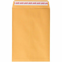 JAM Paper 7.5" x 10.5" Open End Catalog Envelopes with Peel and Seal Closure - Brown Kraft Manila - 500 Pack-Colour: Brown Kraft Manila