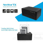 Vantec Dual Bay 2.5/3.5" USB 3.0 Hard Drive Enclosure-Fits a Standard SATA x 2 (Dual Bay) slot