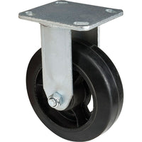 Kleton Mold-On Caster, Rigid, 6" (152.4 Mm), Rubber, 500 Lbs. (227 Kg.) - 5 Pack-Bolt Hole Size 7/16" (11 mm)
