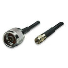 Turmode WF6004 6' Wifi Antenna Cable, 3.5" x 0.4" x 3.5", Black-6' N Male to SMA Male LMR100 Cable