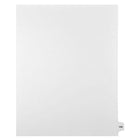 Mark Maker Legal Exhibit Index Tab White Single Tabs, 1/15th Cut, Letter Size, No Holes, Number 150, 25 Pack-White Single Tabs, 1/15th Cut