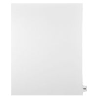 Mark Maker Legal Exhibit Index Tab White Single Tabs, 1/15th Cut, Letter Size, No Holes, Number 150, 25 Pack-White Single Tabs, 1/15th Cut