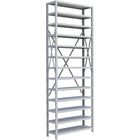Metalware RK415 Boltless Shelving Unit, 13-Shelves, 36" x 18" x 100", Light Grey-Adjustable shelving system that provides high strength, yet economical storage capacity for your needs