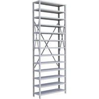 Metalware RK415 Boltless Shelving Unit, 13-Shelves, 36" x 18" x 100", Light Grey-Adjustable shelving system that provides high strength, yet economical storage capacity for your needs