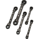 Dynamic Tools 5 Piece Metric Double Box End, Reversible Ratcheting Wrench Set, 15deg Offset-Contains: 7mm X 8mm, 9mm X 10mm, 11mm X 12mm, 13mm X 14mm, 15mm X 17mm