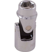 Gray Tools 10mm X 3/8" Drive, 6 Point Universal Joint Socket, Chrome Finish-Size: 10mm