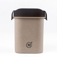 Minimal Natural Fiber Tumbler, 380ml, Leak-Proof-Food Grade tight silicone seal / components, BPA Free