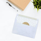 JAM Paper A10 Invitation Envelopes, 6 x 9.5, Parchment Blue Recycled, 100 Pack (10486g)-Closure: Gum
