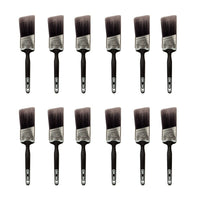 Action 1 Professional Quality Paint Brush, 2 x 11 inches, Black, Pack of 12-Packaging: includes total of 12 pieces