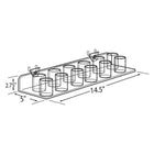 Azar Displays 12 Cup Display Tray For Pegboard/Slat Wall, 2 Pack (225575)-Includes 2 plastic pegboard hooks