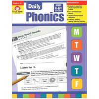 Evan-moor Daily Phonics Book - (EMC2790) - Grade 4 - 6+-Daily Phonics, Grade 1 helps students in first grade-including students learning English.