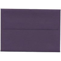 JAM Paper 4bar A1 Envelopes, 3.63 x 5 1/8, Dark Purple, 250 Pack (563912502H)-Purple dark base envelope