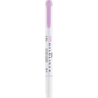 Zebra Mildliner Double Ended Highlighter - Lilac-Lilac