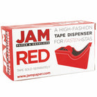 JAM Paper Modern Tape Dispenser, Red-5