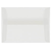 JAM Paper A2 Invitation Envelopes, 4.38 x 5.75, Clear Translucent Vellum, 50 Pack (53794I)-Clear translucent envelope