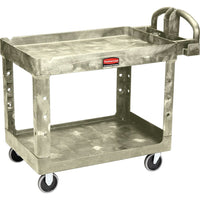 Rubbermaid, Heavy Duty Utility Cart - 4520-88, 2 Tiers, 25-1/4" x 38-1/4" x 45-1/4", 500 Lbs. Capacity-Capacity: 500 lbs.