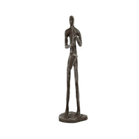 Truu Design Bronze-Look Saxophone Player Sculpture, 3.75 x 11.5 x 3.25 inches, Brown-Measurement: this cute saxophone player statue measures 4.5"L x 9.25"H x 2"W in dimensions