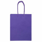 JAM Paper Glossy Gift Bags with Rope Handles - Medium - 8" x 10" - Purple - 3 Pack-Size: Medium (8 x 4 x 10 inches), Perfect for holding gifts such as candles, figurines, books, video games, CDs, clothes, etc.