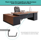 ShoppingAll -Chemin de câbles sous le bureau - Noir - Lot de 2-6