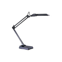Dainolite Fluorescent Extended Reach Desk Lamp 29 x 5 x 36" Black (ULT133-BM-BK)-Black Desk Lamp