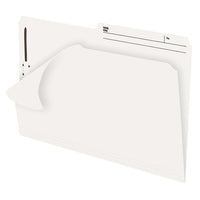 Pendaflex 1/2 Cut Ivory File Folders - Legal Size - 10 Pack-2" capacity fastener