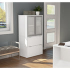 Bestar i3 Plus Lateral File with Storage Cabinet, White (160870-17)-White