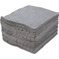 Zenith Safety Fine Fibre Sorbent Pads, Universal, Heavy, 15" L x 17" W, 100 Pack-Premium fine fibre
