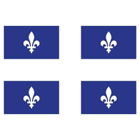 Provincial Flag, Quebec, 4" x 6", 12/Pack-4" x 6" flag, rectangular shape