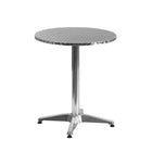 Flash Furniture 23.5" Round Aluminum Indoor-Outdoor Table with Base-Round Table