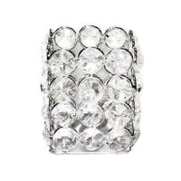 Elegance Sparkle Crystal Square Tealight Holder (72872)-Tealight holder