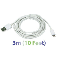 Exian Lightning USB Thick Cable, 3 Meter, White-Compatible Devices Include: iPhone 6/iPhone 6 Plus/5s / 5c / 5, iPad Air/iPad Air 2, iPad Mini 3/iPad mini 2/mini, iPad 4th generation, iPod Nano 7th generation, and more