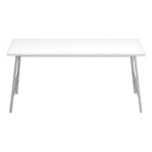 Monarch Specialties 3790 Coffee Table - 40"L/White/Silver Metal-8