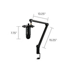 Blue Yeticaster Professional Broadcast Bundle - Black-Radius III custom shockmount: Complete your personal broadcast studio setup with this vintage-style suspension mount designed to isolate Yeti microphone from noise, shock and ambient vibration