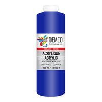 DEMCO EnCouleurs Inc School Acrylic Paint - 500 mL - Deep Blue-School acrylic