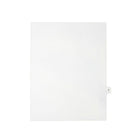 Mark Maker Legal Exhibit Index Tab White Single Tabs, 1/15th Cut, Letter Size, No Holes, Letter Z, 25 Pack-White Single Tabs, 1/15th Cut