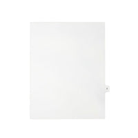Mark Maker Legal Exhibit Index Tab White Single Tabs, 1/15th Cut, Letter Size, No Holes, Letter Z, 25 Pack-White Single Tabs, 1/15th Cut