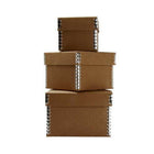 Jam Paper Nesting Box Set - Small, Medium & Large - Natural Brown Kraft - 3 Pack-Quantity: 3 /pack 
